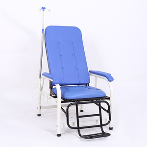 Poggiapiedi per poltroncina per infusione per persona singola per cliniche ospedaliere case di cura-sedia di attesa per infusione endovenosa a goccia sdraiata - Product Image 6