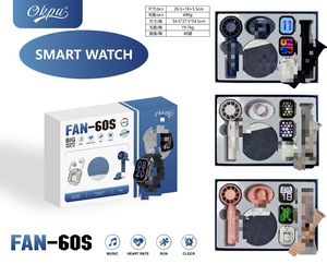 Smartwatch 60S con Ventilatore Portatile, Set Bluetooth 6 in <span class=keywords><strong>1</strong></span>, Gadget Multifunzionale per il Raffreddamento, Kit Regalo in Confezione - Product Image 5