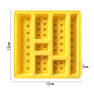 610 stock 7 Lego blocco di costruzione a forma di <span class=keywords><strong>silicone</strong></span> stampo per cioccolato da cucina strumento di fornitura di sapone vassoi in resina sapone candela bpa free - Product Image 2
