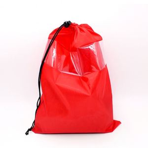 กระเป๋าใส่เครื่องมือแบบมีเชือกผูก ทำจากไนลอนใส 210D พิมพ์ลายซิลค์สกรีน  กระเป๋าใส่รองเท้าสำหรับเดินทาง  รับผลิตตามแบบ OEM สำหรับผู้ชาย ผู้หญิง และใช้ในครัวเรือน - Product Image 2