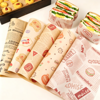 Alas Kertas Anti Minyak untuk Burger dan Sandwich, Kualitas Makanan, Harga Pabrik, Penyerap Minyak, Alas Loyang Panggang