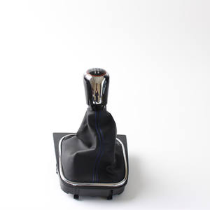 Poignée de levier de vitesse en cuir pour voiture, 5 ou 6 vitesses, ergonomique, pour Golf 5 6 VW - Product Image 2