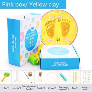 Newborn Infants Photo Frame DIY Air Dry Clay Baby Handprint Footprint - Product Image 5