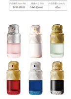 Flacon de parfum de luxe personnalisé de 100 ml de Dubaï avec bouchon, diffuseur de parfum, flacon de parfum vide, flacon de parfum en verre