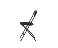 Chaises pliantes Americana blanches empilables en plastique et métal pour événements, capacité de poids de 800 lb, vente en gros populaire pour les fêtes en plein air