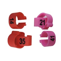 Fournitures pour oiseaux en aluminium multicolore personnalisées Accessoires Pigeon Racing Anneau de pied de pigeon Anneau de jambe Anneau de jambe d'oiseau perroquet