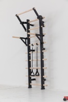 Barre de traction, Mur d'escalade gymnastique, Échelle suédoise de suspension pour salle de sport à domicile, Barre en bois
