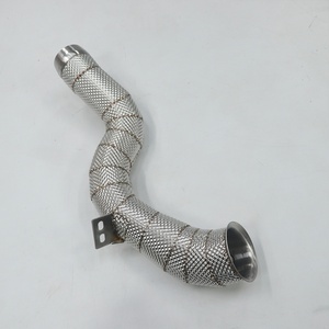 ดาวน์ไปป์ปี 2018 สำหรับ Mercedes-Benz W213 E63 E63S AMG M178 4.0T พร้อมแผ่นกันความร้อน - Product Image 4