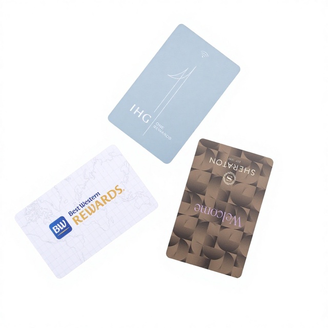 Custom Printed RFID PVC Hotel Key Card Waterproof Plastic NFC Access Card for Resort Homestay Room Door Lock System