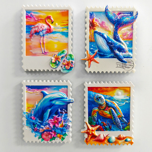 Tùy Chỉnh Vẽ Tay 3D Polyresin Rùa Trẻ Em Hiện Đại Của Thiết Kế Cho Tủ Lạnh Nam Châm Cho Trang Trí Nội Thất Động Vật Thư Phong Cách - Product Image 3