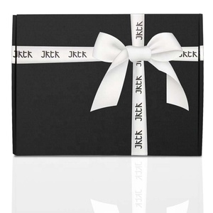 Caja de Regalo de Cartón de Lujo Negra con Logotipo Personalizado, Caja de Envío de Cartón Corrugado Kraft para Extensiones de Cabello y Pelucas - Product Image 3