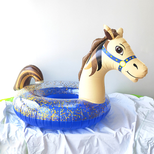 Meilleures ventes de flotteurs de piscine gonflables en PVC avec paillettes, tubes de piscine pour flottabilité, anneau de natation - Product Image 1