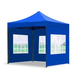 Nuovissima Tenda Pieghevole 3x3 <span class=keywords><strong>Metri</strong></span> 10x10 Piedi Blu Impermeabile in Acciaio per Esterni Tessuto Oxford 300D/420D/600D Personalizzabile per Fiere - Product Image 4
