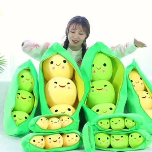 Custom A Big Bag Of Fruit Snacks Throw Pillows Bean Banana Avocado Cushions Stuffed Plush Fruit Toys peluches al por mayor