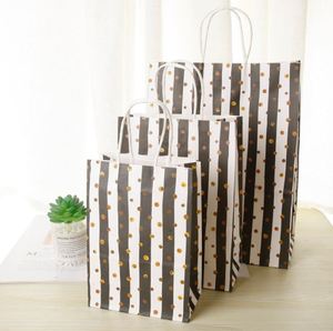 <b>Gold</b> Stamping Paper <b>Bag</b> Striped Chevron Star Dot Candy Gift <b>Bags</b> Graduation Wedding Kids Party Favor Cookies Cupcake <b>Bags</b> - Product Image 3