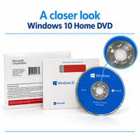 Clé de licence authentique Windows 10 Home avec DVD d'installation, emballage de vente au détail, logiciel d'exploitation système original, livraison rapide