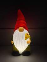 Ornamen Gnome Plastik yang Dapat Disesuaikan Tahan Air Ramah Lingkungan Dekorasi Taman Luar/Dalam Ruangan Diameter 16cm X Tinggi 21cm OEM/ODM