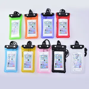 15 couleurs 7.5 pouces pochette étanche flottante pour téléphone portable sac étanche pour téléphone portable vente en gros plage natation dérive sacs mobiles