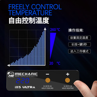 Station de préchauffage MECHANIC IX5 ULTRA MINI 10-en-1, Plateforme de préchauffage multicouche anti-éclaboussures pour X XS MAX 11 12 PRO MAX