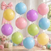 Ballon rond rose en aluminium multicolore 4D souple 22 pouces arc-en-ciel pour anniversaire, fleurs sauvages, baby shower, anniversaire de mariage, fête disco, décoration