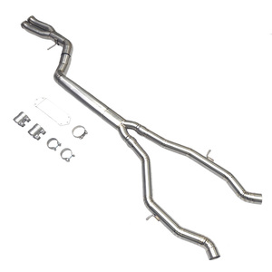 Collecteur intermédiaire simple en titane à haut débit pour moteur <span class=keywords><strong>BMW</strong></span> S55 - Compatible <span class=keywords><strong>F80M3</strong></span> F82M4, optimise le flux d'échappement et maximise les performances du moteur - Product Image 1