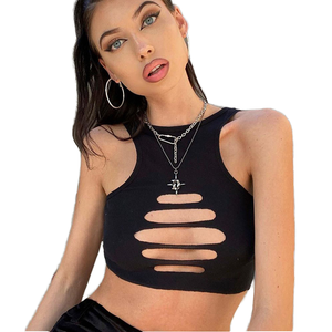 Camiseta de Verano para Mujer, Casual, Cuello en V, Holgada, Manga Corta, Poliéster, Color Liso, Venta al Por Mayor - Product Image 1