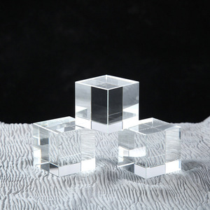 Nhà Máy Cung Cấp Trực Tiếp Tùy Chỉnh Khắc Phun Cát Tinh Thể Trong Suốt Cube Và Xi Lanh Trắng Trống Thủ Công Mỹ Nghệ - Product Image 4