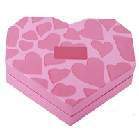 Cajas de Regalo Personalizadas al por Mayor con Forma de Corazón Abierto, con Laminado Mate y Grabado en Relieve, Cajas Rígidas de Cartón Reciclado para Empaque de Chocolate