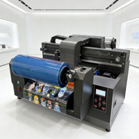 Nueva Impresora 3D de Etiquetas y Pegatinas para Botellas con Cabezal DX7, Impresora UV de Cama Plana Semiautomática para A2/A3/A4, 1 Año de Garantía