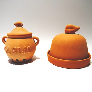 Tostador de Ajo de Terracota, Recipiente de Arcilla para Guardar Ajo, Tarros de Almacenamiento de Cerámica con Tapa para Vajilla de Cocina, Venta al por Mayor de Fábrica - Product Image 3