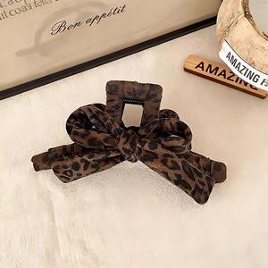 Pince à cheveux vintage à motif léopard pour l'automne et l'hiver, grande taille, accessoires pour cheveux pour femmes et filles - Product Image 6