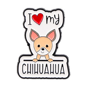 Inglés en forma de corazón mascota perro Animal broche insignia lindo I Love Boxer rescate Westie cachorro esmalte solapa Pin - Product Image 4