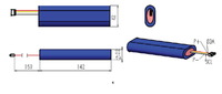 تخصيص 18650 2s ليثيوم ليثيوم أيون بطارية قابلة للشحن حزمة 7.4v 2000mah/2200mah/2600mah/5600mah