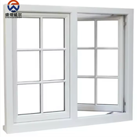 Fenêtre coulissante en PVC haute qualité résistante aux ouragans avec grille