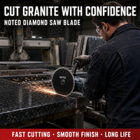 Lame de scie diamantée ventilée OEM d'usine pour la découpe de granit et de pierre, à faible production de chaleur et longue durée de vie, ensemble d'outils de travail sur disque