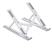 Nouveau support de bureau portable pliable pour ordinateur portable, pour toutes les tailles, hauteur réglable, plastique, universel, grossiste d'usine