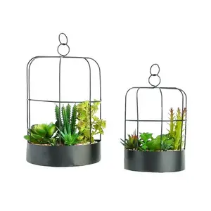 Hot Selling Moderne Metalen Hangende Bloempot Ijzeren Metalen Plant Stand Indoor Bloempot Houder Stand Voor Woonkamer