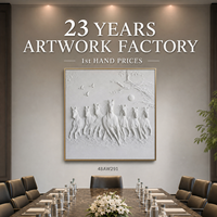 Peinture murale 3D personnalisée Serene : Sept chevaux blancs, lune, arbre, oiseaux – Art mural de luxe pour salle à manger d'hôtel, commande en gros