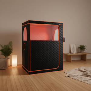 Sauna Infrarroja Portátil Vevor para 2 Personas, Spa en Casa, Relajación Corporal Completa con Control de Temperatura de 9 Niveles, Color Negro - Product Image 2