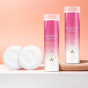 Discos Desmaquillantes de Algodón Suave, Discos Redondos para Limpieza Facial, Discos Absorbentes para el Cuidado de la Belleza en Envase de Tubo - Product Image 1