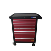 Armoire à outils en fer à 7 niveaux et chariot à outils avec ensemble de 369 outils, rangement d'atelier pour la réparation automobile