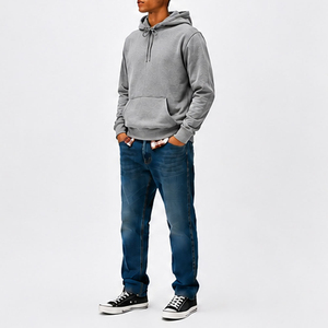 Prix de gros – Nouveau sweat à capuche décontracté en polaire vierge pour homme, personnalisable avec logo, à prix abordable - Product Image 4