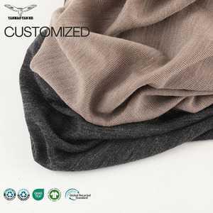 170gsm Dệt Kim 100% Merino Len 1*1 Sườn Vải 60S Sợi Nhuộm Chống Thuốc Mềm Mại Ấm Áp May Mặc Vải Cho Vest Cơ Sở Lớp - Product Image 1