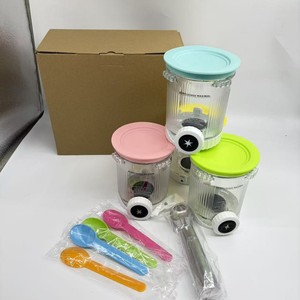 Ninja Swirl Ice Cream Storage Jars 12.3Cm Plastic With Lid For Food Party Use - Product Image 3
