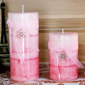 OEM домашний декор 2 3 5 8 дюймов Ароматизированная ручная формованная многослойная Роза, столовая свеча UK