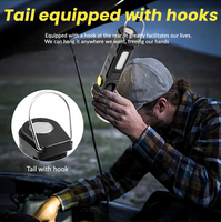Lampe d'inspection professionnelle rechargeable à LED 1200 mAh 500LM 90° °   Lampe torche rotative avec base magnétique et crochet pour la réparation