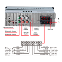 Transmisor FM para Auto con Pantalla LCD Grande de 36 Pines, Reproductor MP3 Estéreo Portátil con Formatos WAV, AAC, FLAC y DSD, Garantía de 1 Año