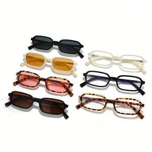 Lunettes de soleil rectangulaires noires vintage pour femmes 2025, UV400, petite monture, style punk, lunettes carrées pour femmes - Product Image 4