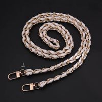 Sangles de chaîne en métal tissé en cuir PU multicolore à la mode fermoirs dorés accessoires de ceinture durables de haute qualité