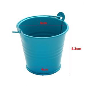 Small Metal Tin Iron Pail Colorful Mini Bucket for Candy Candle <b>Succulent</b> Plant <b>Pot</b> Kids Toy - Product Image 4